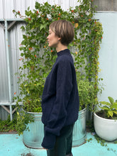 Load image into Gallery viewer, YMC - Diddy Roll Neck Sweater - Navy - side
