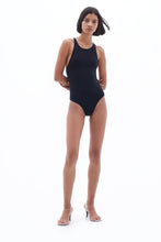 Load image into Gallery viewer, Filippa K Cross-Back Swimsuit - Black - front model
