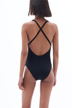 Load image into Gallery viewer, Filippa K Cross-Back Swimsuit - Black - back model
