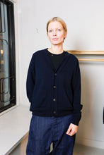 Load image into Gallery viewer, Homecore - Costes Merino Cardigan - Navy - front