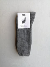 Load image into Gallery viewer, Homecore Alpaca Socks - Dark Steel Grey
