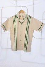 Load image into Gallery viewer, Homecore - Praia Shirt - Green Stripes - Flat front
