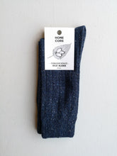Load image into Gallery viewer, Homecore Silk Blend Socks - Dark Blue
