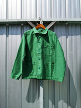 Load image into Gallery viewer, Le Mont St Michel Genuine Work Jacket (Men&#39;s) - Green Twill - front
