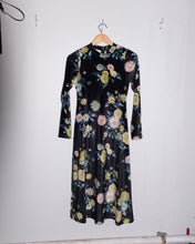 Load image into Gallery viewer, No. 6 - Alix Dress - Velvet Black Brighton Floral - flat front
