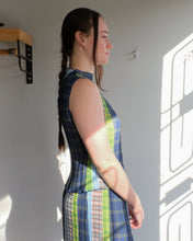 Load image into Gallery viewer, no6 - Erin Top - Blue/Plaid - side
