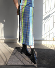 Load image into Gallery viewer, no6 - Hiroko Skirt - Blue/Plaid - side
