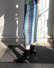 Load image into Gallery viewer, no6 - Hiroko Skirt - Blue/Plaid - side
