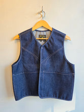 Load image into Gallery viewer, Old Fashioned Standards - Y Vest - Dark Denim - front