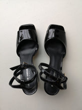 Load image into Gallery viewer, Sister x Soeur Elyse Sandal Heels - Black Patent