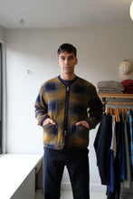 Load image into Gallery viewer, Universal Works - Zip Liner Jacket - Navy Check - flat front