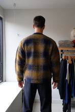 Load image into Gallery viewer, Universal Works - Zip Liner Jacket - Navy Check - flat back