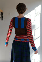 Load image into Gallery viewer, Henrik Vibskov - Block Knit Blouse - Brown Blue Block - back
