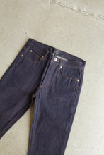 Load image into Gallery viewer, (flat layed) japanease cotton raw denim jeans - A.P.C Petite Standard Raw Denim Jeans
