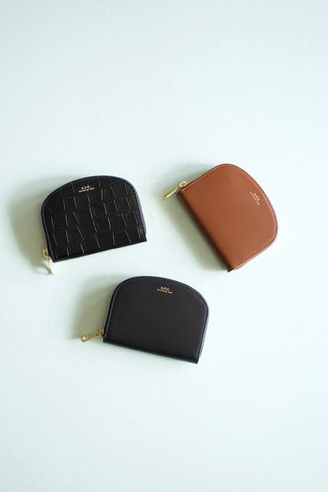 A.P.C Demi-Lune Coind Wallet - Various colours - womens accessories at Eugene Choo