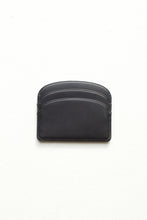 Load image into Gallery viewer, Demi-Lune Cardholder - Black calfskin leather