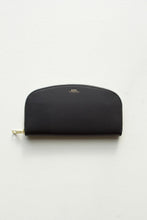 Load image into Gallery viewer, true onyx black continental-style wallet. The A.P.C Demi Lune Wallet