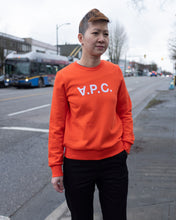 Load image into Gallery viewer, apc - viva sweatshirt - orange - front
