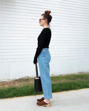 Load image into Gallery viewer, APC New Sailor Jean in Blue styled with Filippa K Nicole Top and No.6 Old School Clog - side
