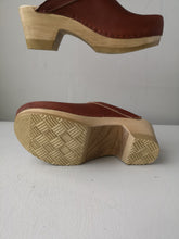 Load image into Gallery viewer, No.6 - Old School Clog on Mid Heel - Bourbon