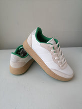 Load image into Gallery viewer, Woden May Sneakers - White/Basil - side of sneaker
