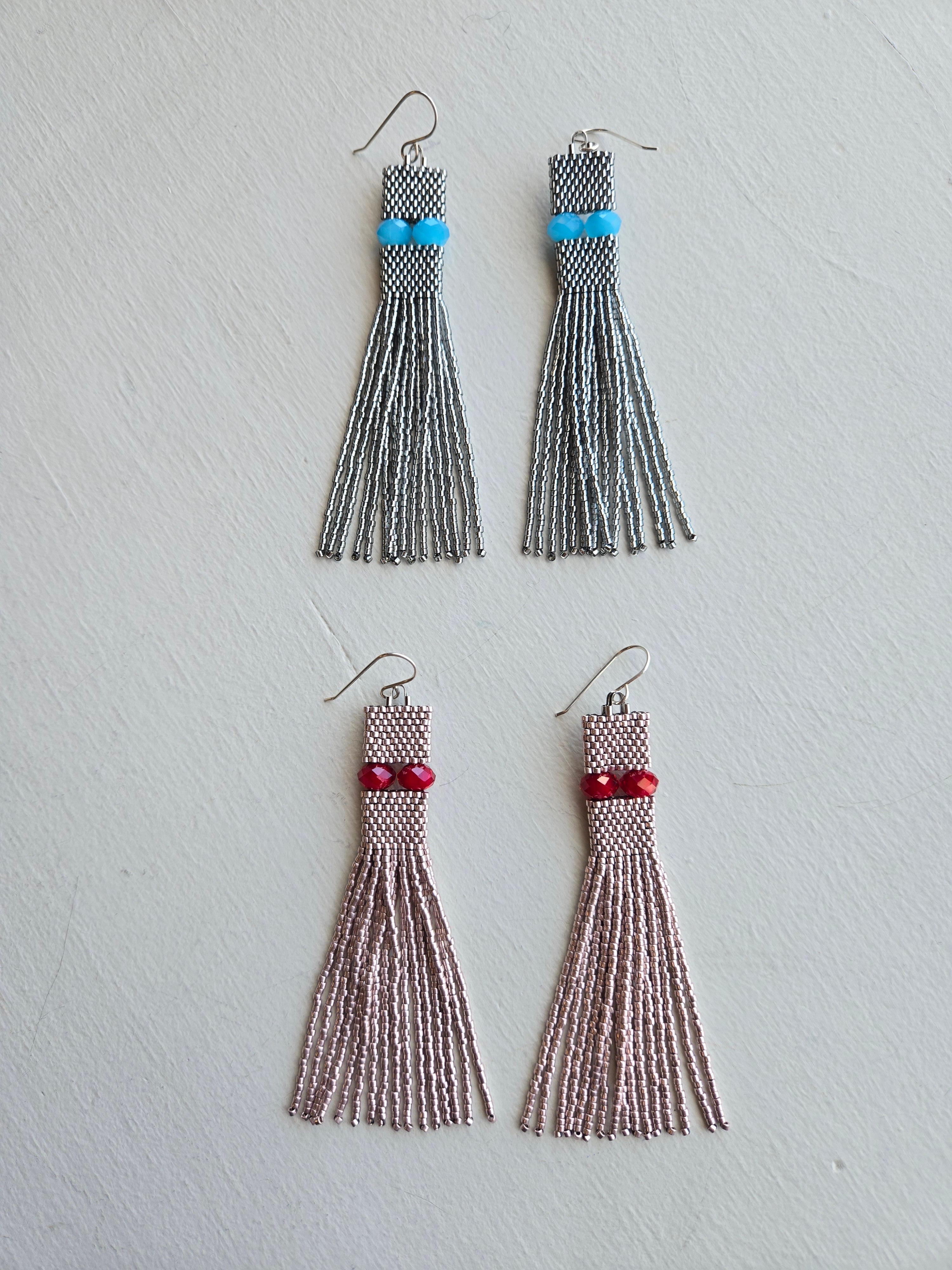 Rondelle Tube Earrings