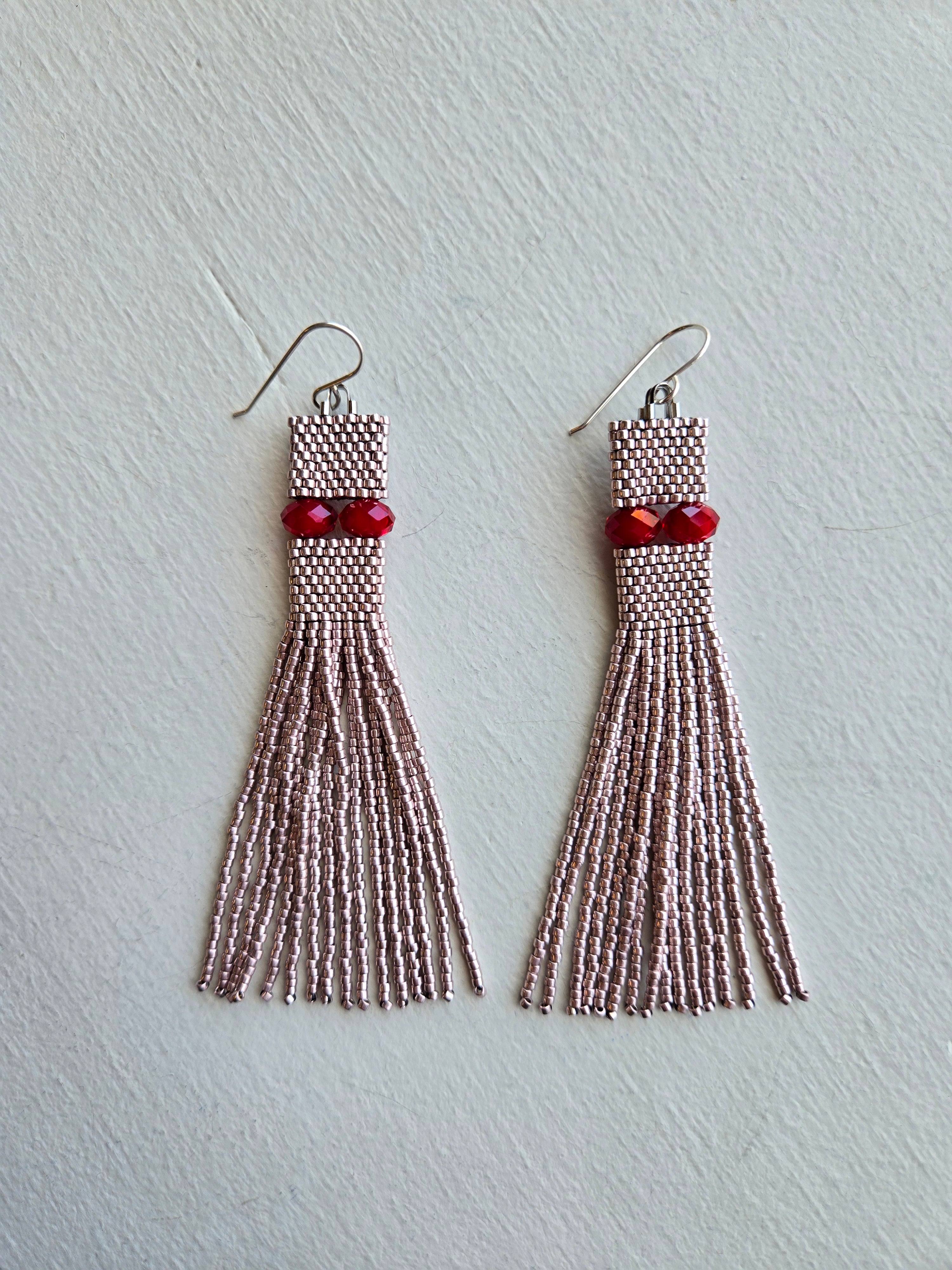 Rondelle Tube Earrings