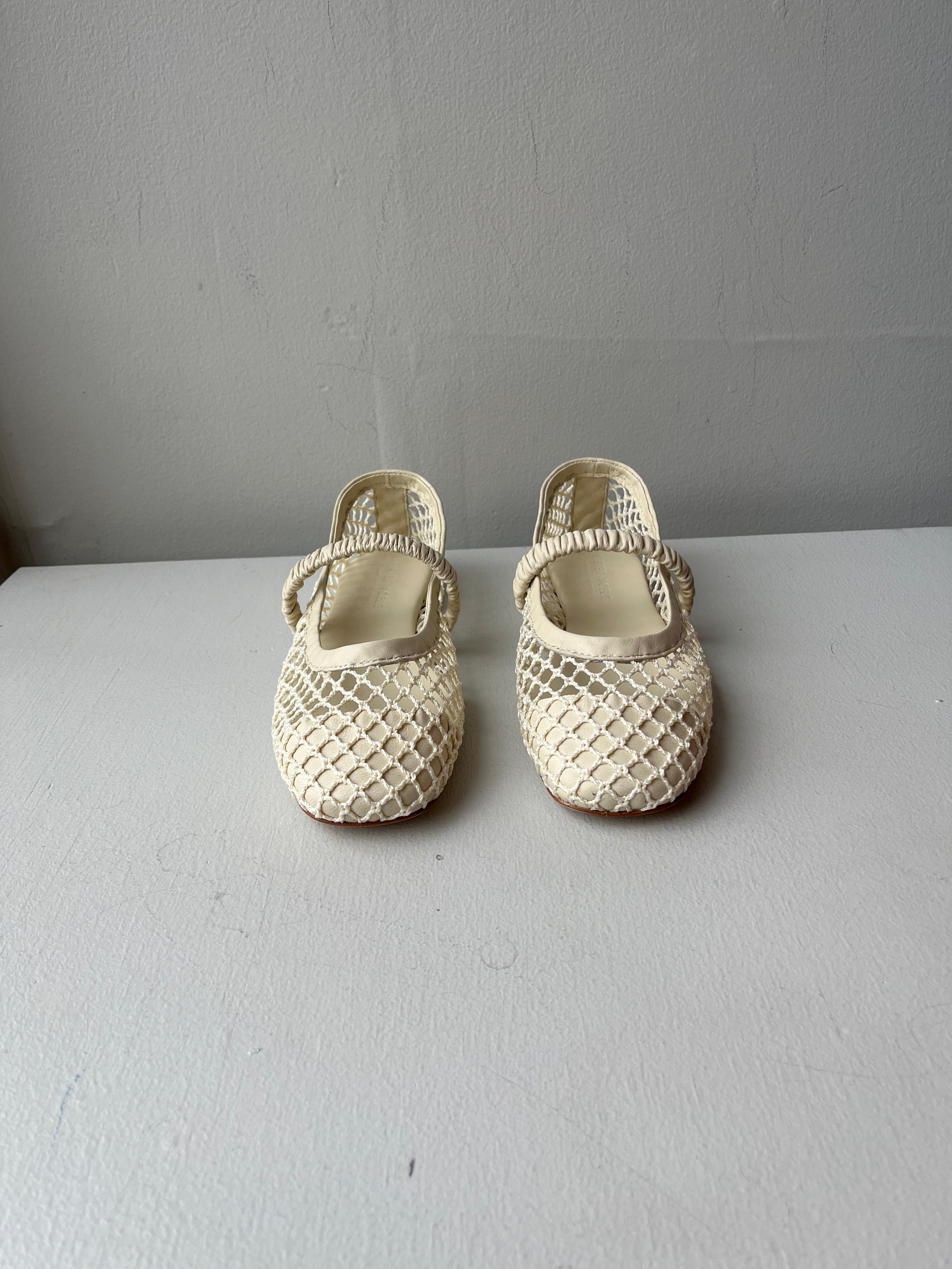 Birdie Flats - Cream/Raffia