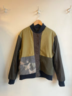 Homecore - Kappa Diago Reversible Jacket - Brown, reversed contrast panel fabrics