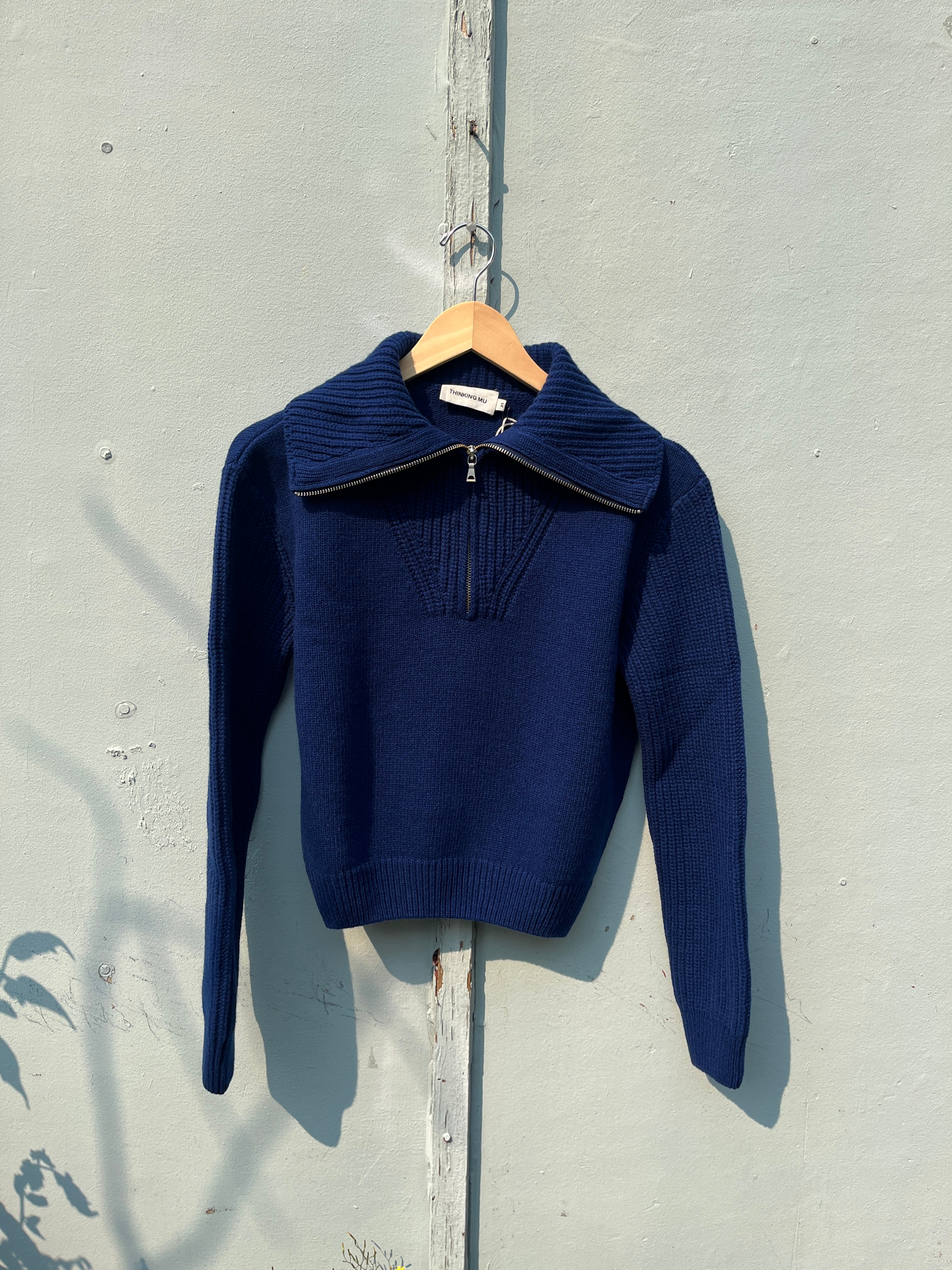 Thinking Mu - Tanit Sweater - Indigo