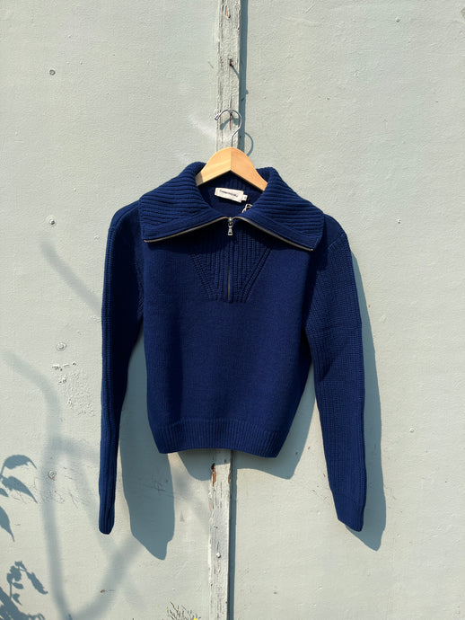 Thinking Mu - Tanit Sweater - Indigo