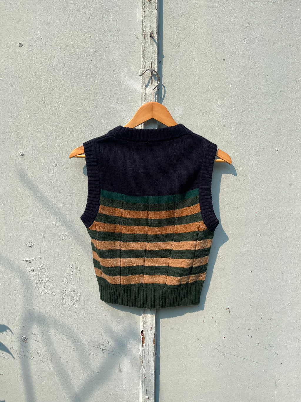 Sherry Knitted Vest - Multi Green