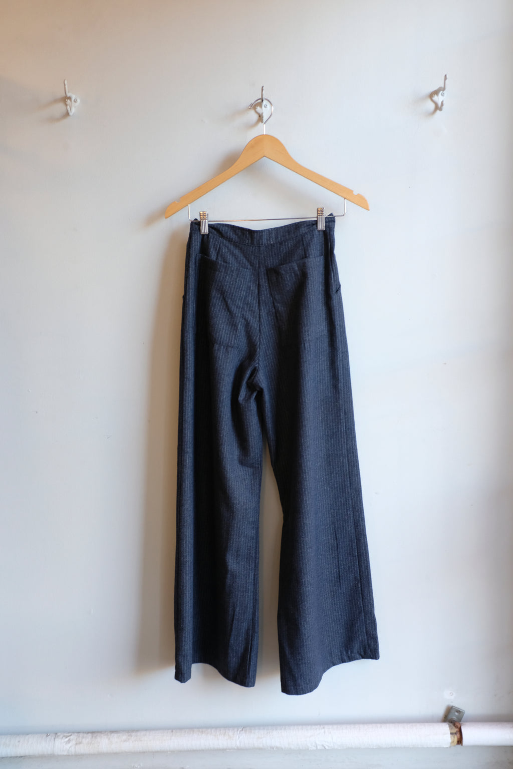 Allison Wonderland - Memory Pant - Pinstripe - flat back