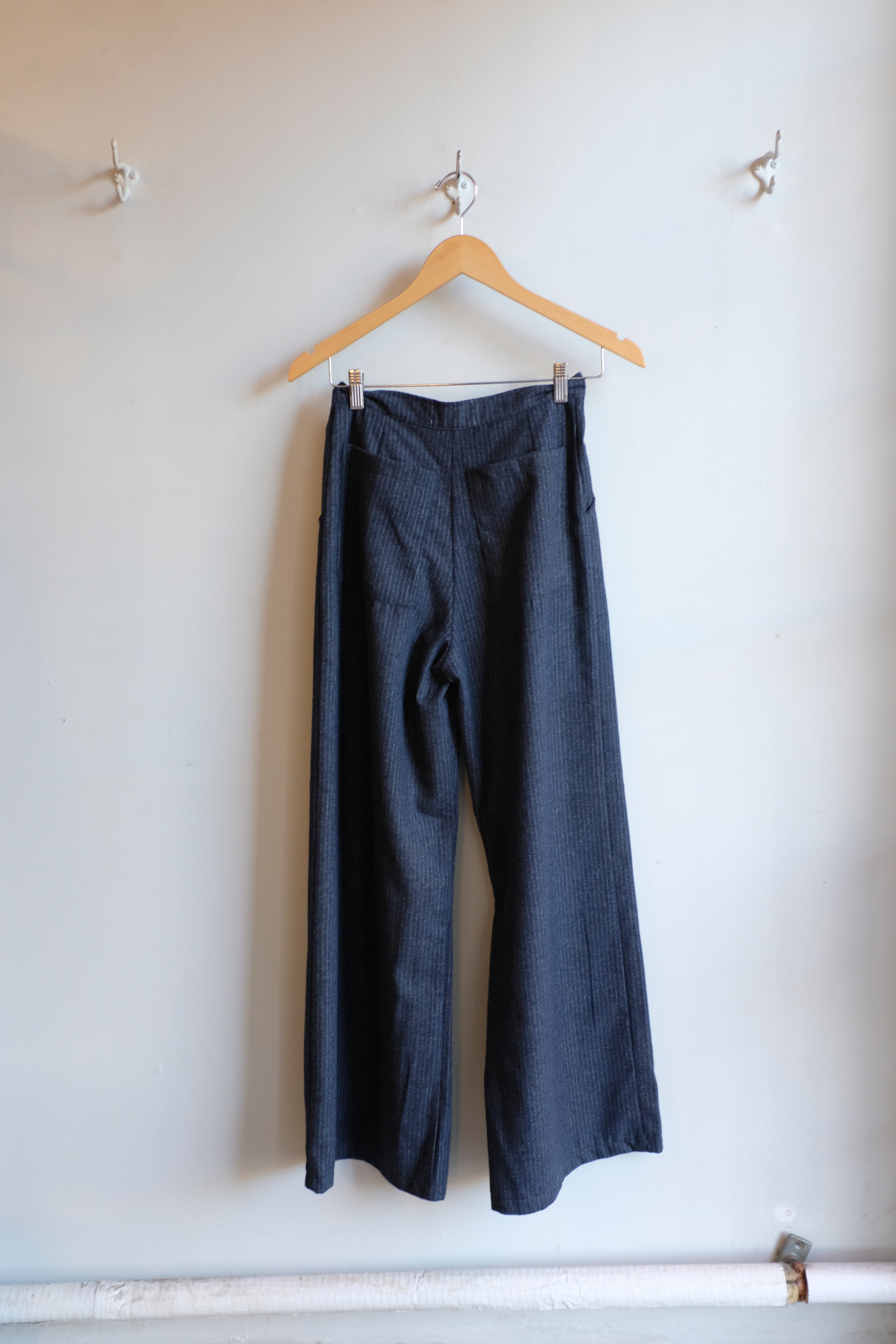 Allison Wonderland - Memory Pant - Pinstripe - flat back