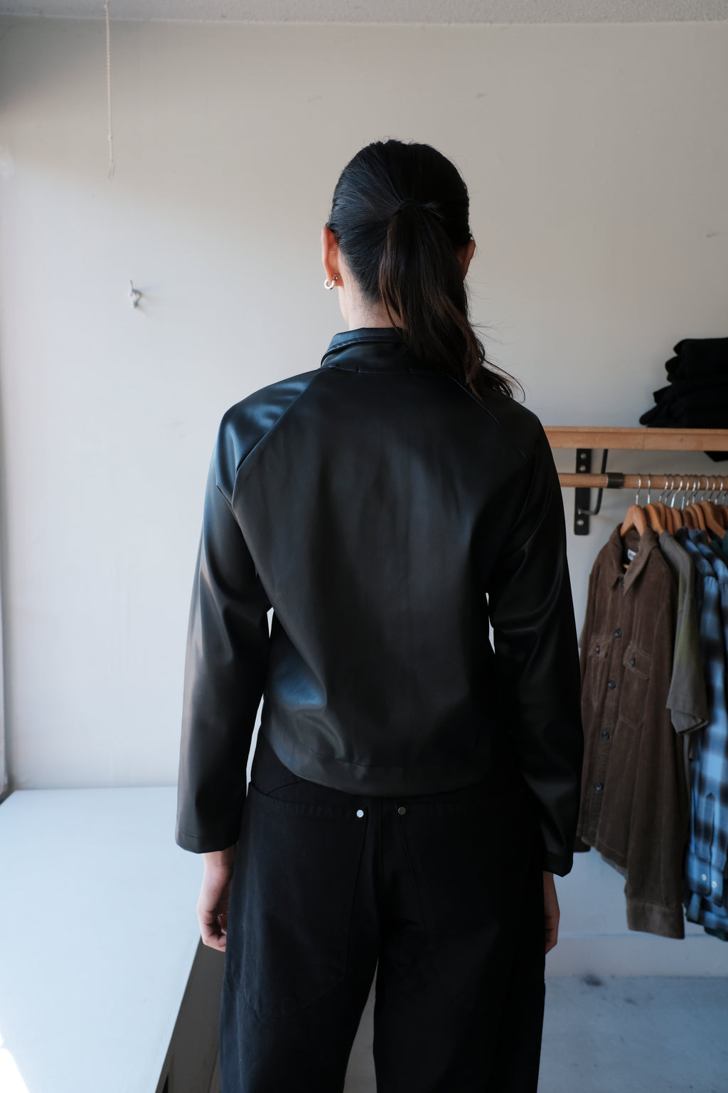 Sculptor Jacket - Black Pleather