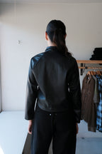 Sculptor Jacket - Black Pleather