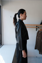Sculptor Jacket - Black Pleather