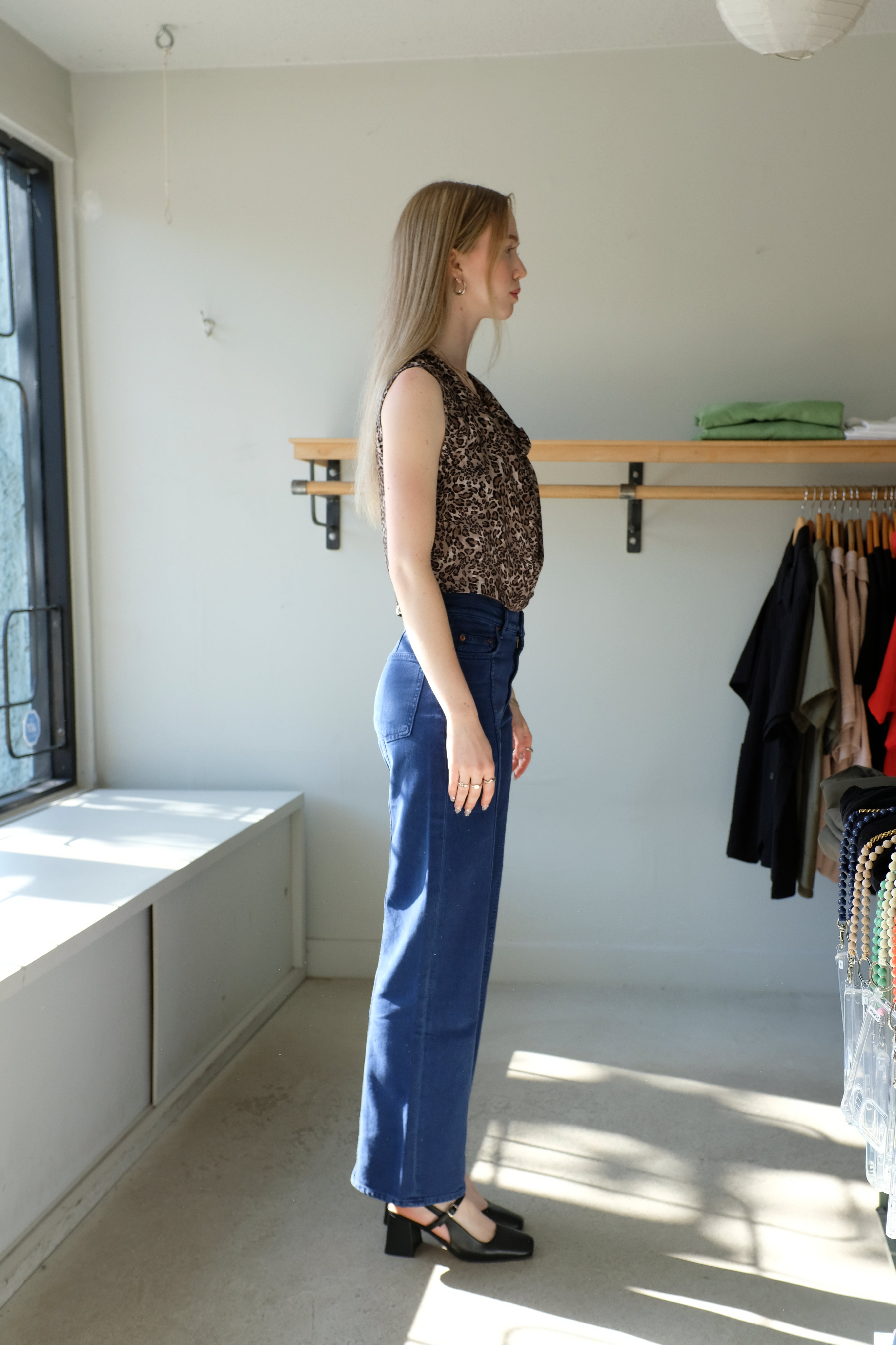 b-sides - Quinn Jean - French Blue - side