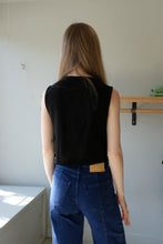 Load image into Gallery viewer, Allison Wonderland - Carr Blouse - Black - back
