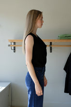 Load image into Gallery viewer, Allison Wonderland - Carr Blouse - Black - side
