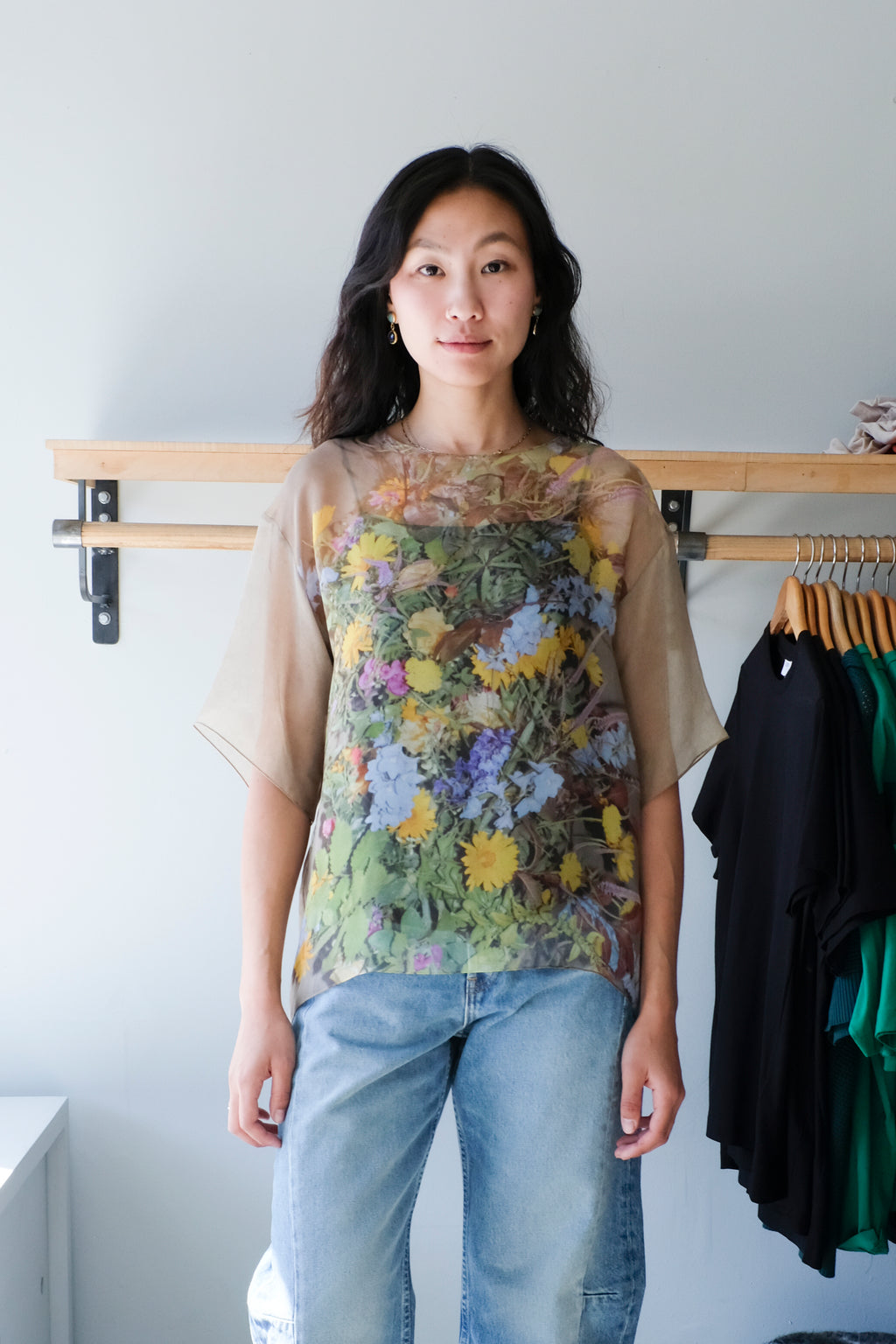 Chiffon T-Shirt - Print EE