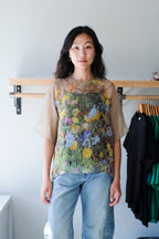 Chiffon T-Shirt - Print EE