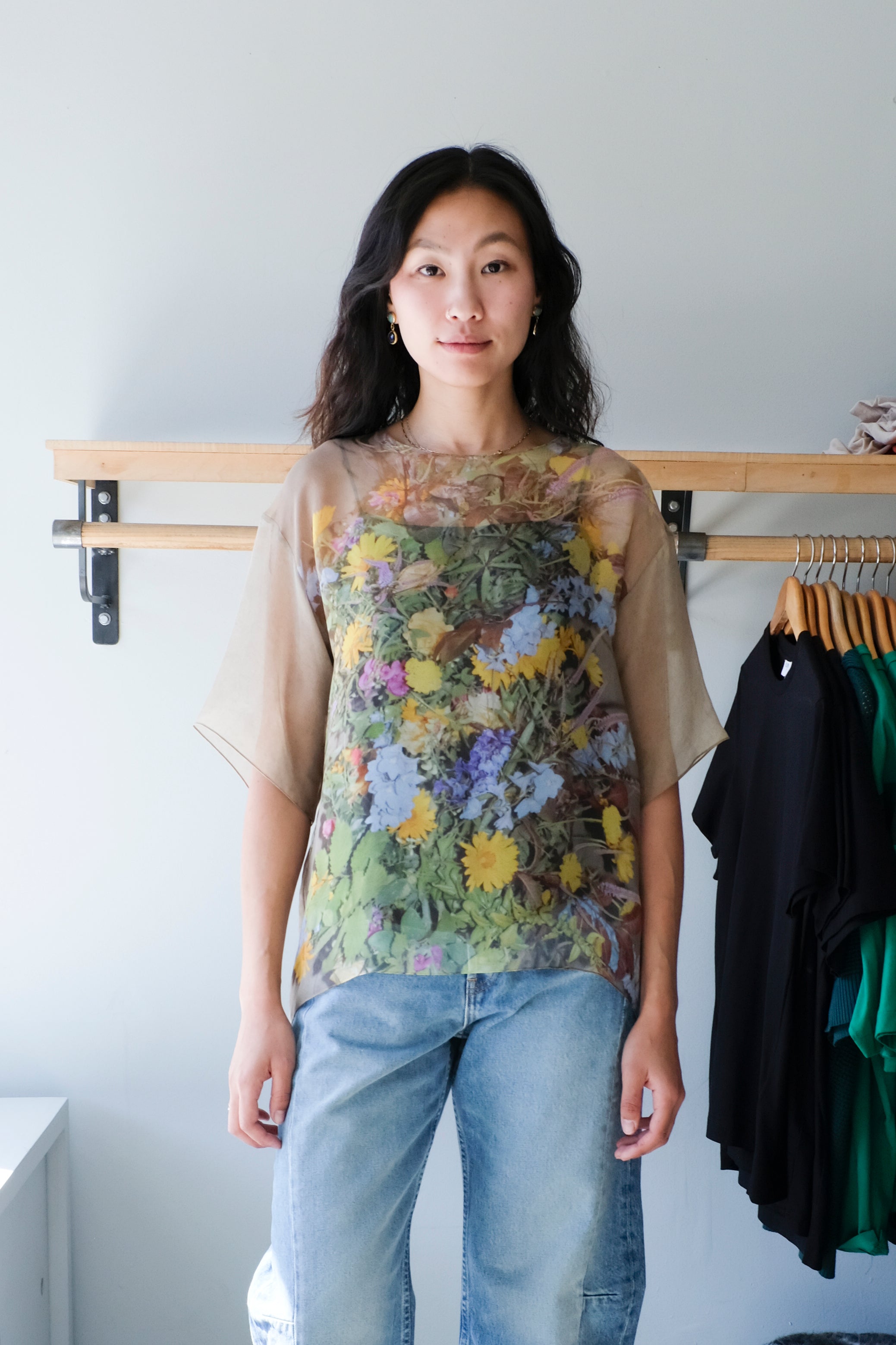 Chiffon T-Shirt - Print EE