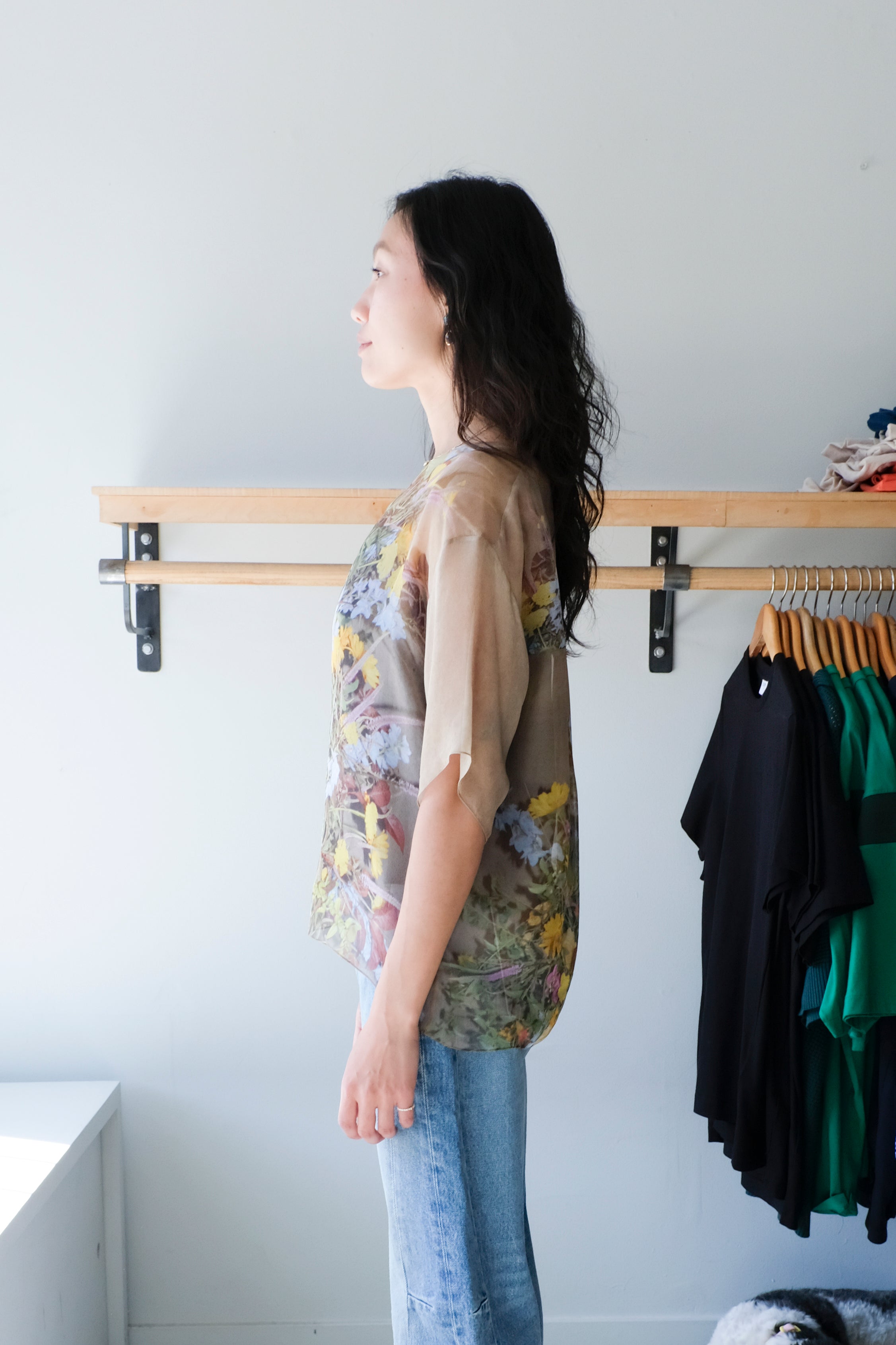 Chiffon T-Shirt - Print EE