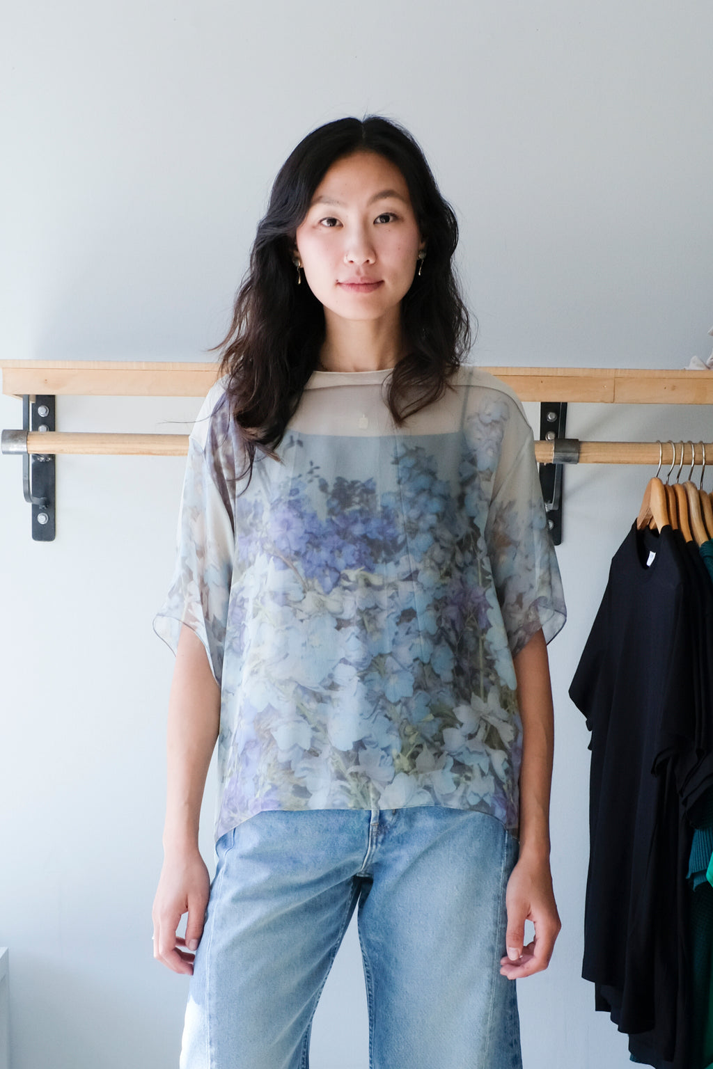 Chiffon T-Shirt - Print Q