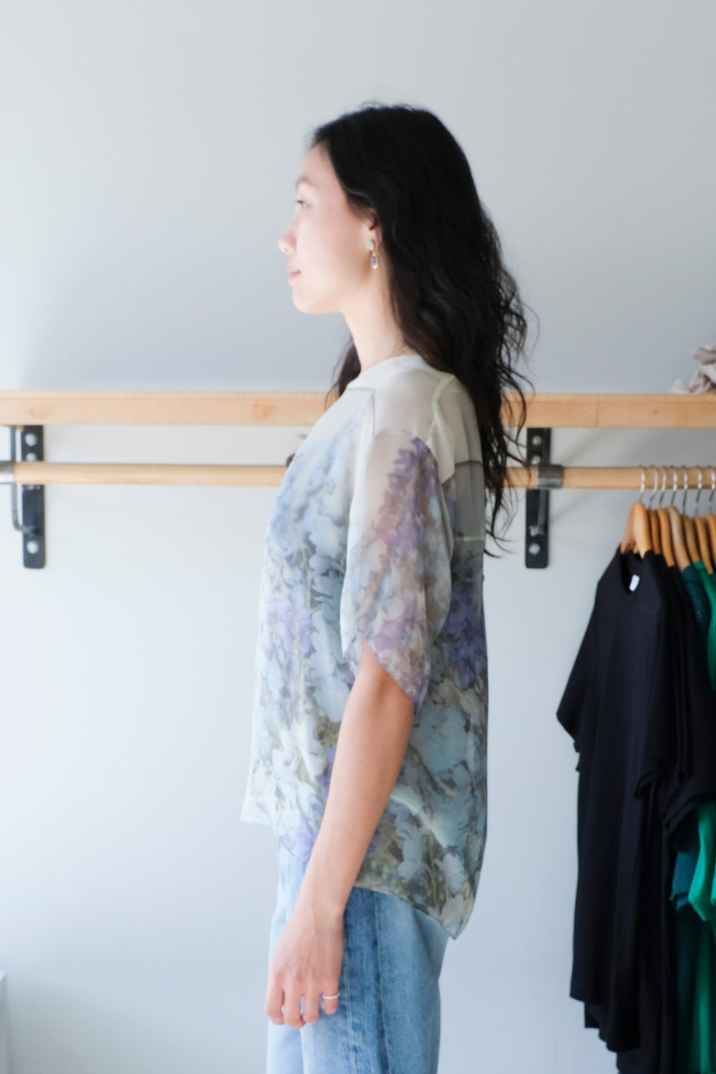 Chiffon T-Shirt - Print Q