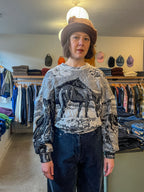 Anntian - Horses Sweater - Grey - front