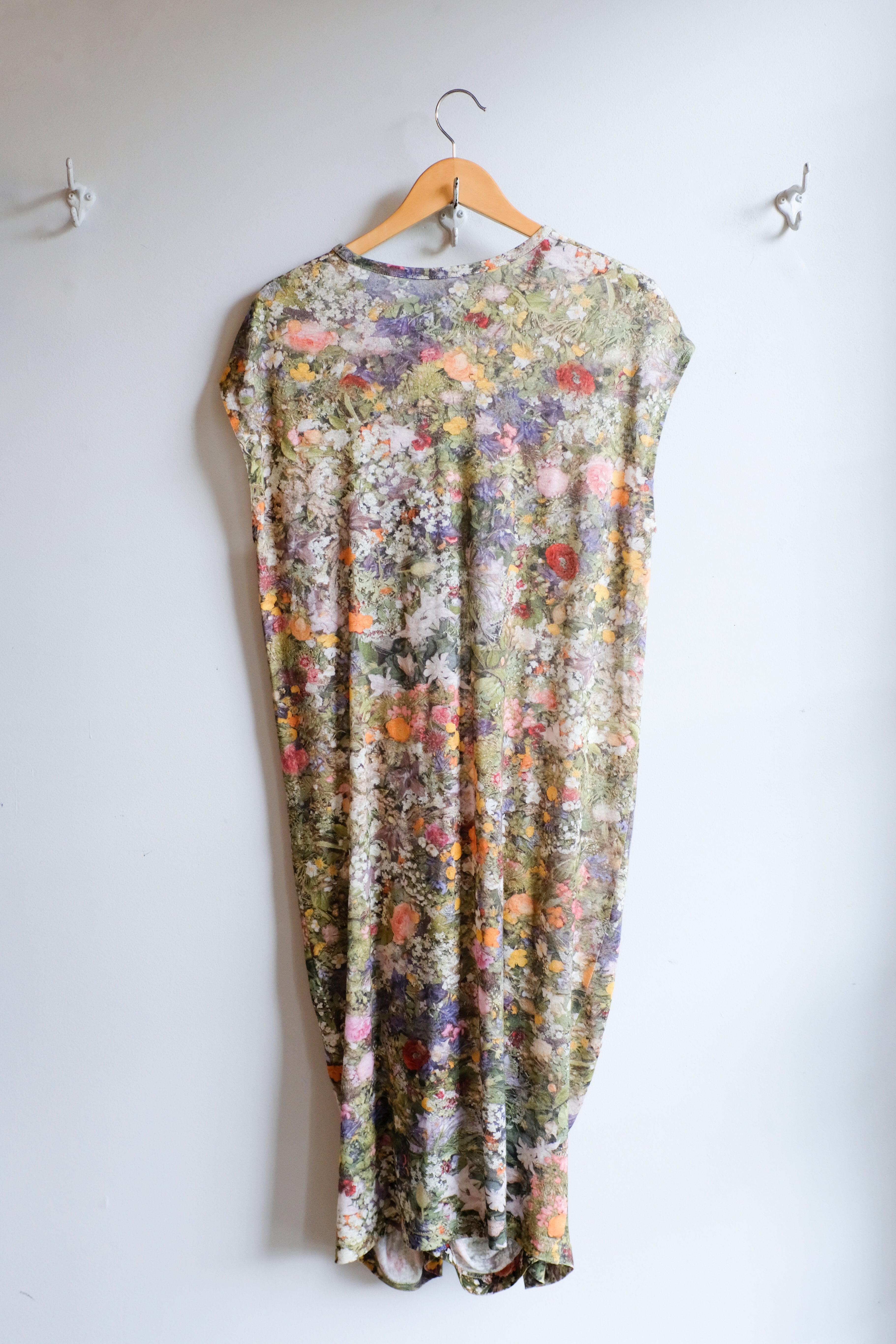 Anntian - Linen Dress - Print D -back
