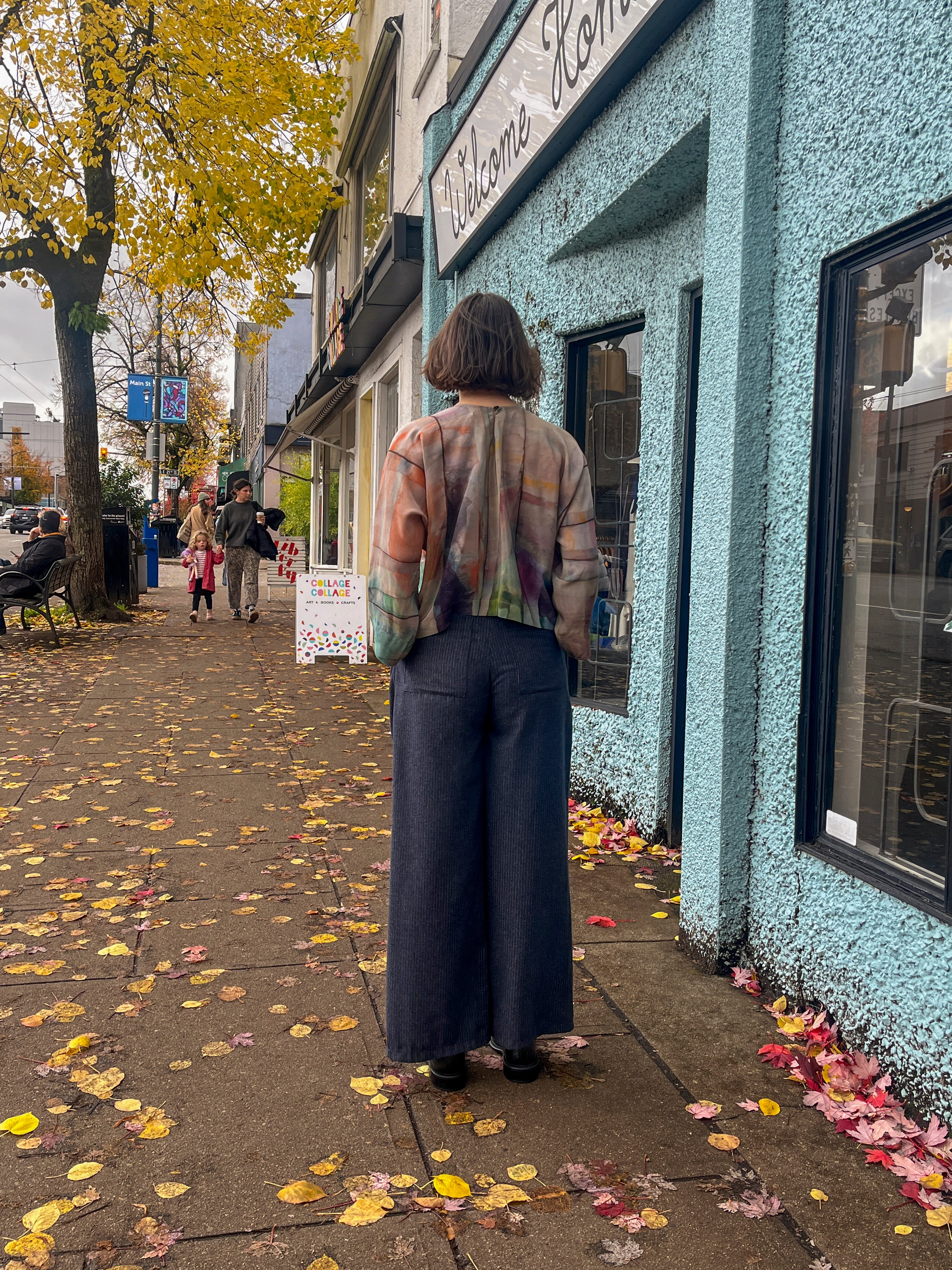 Anntian - Silk Top - Print 09 -  back