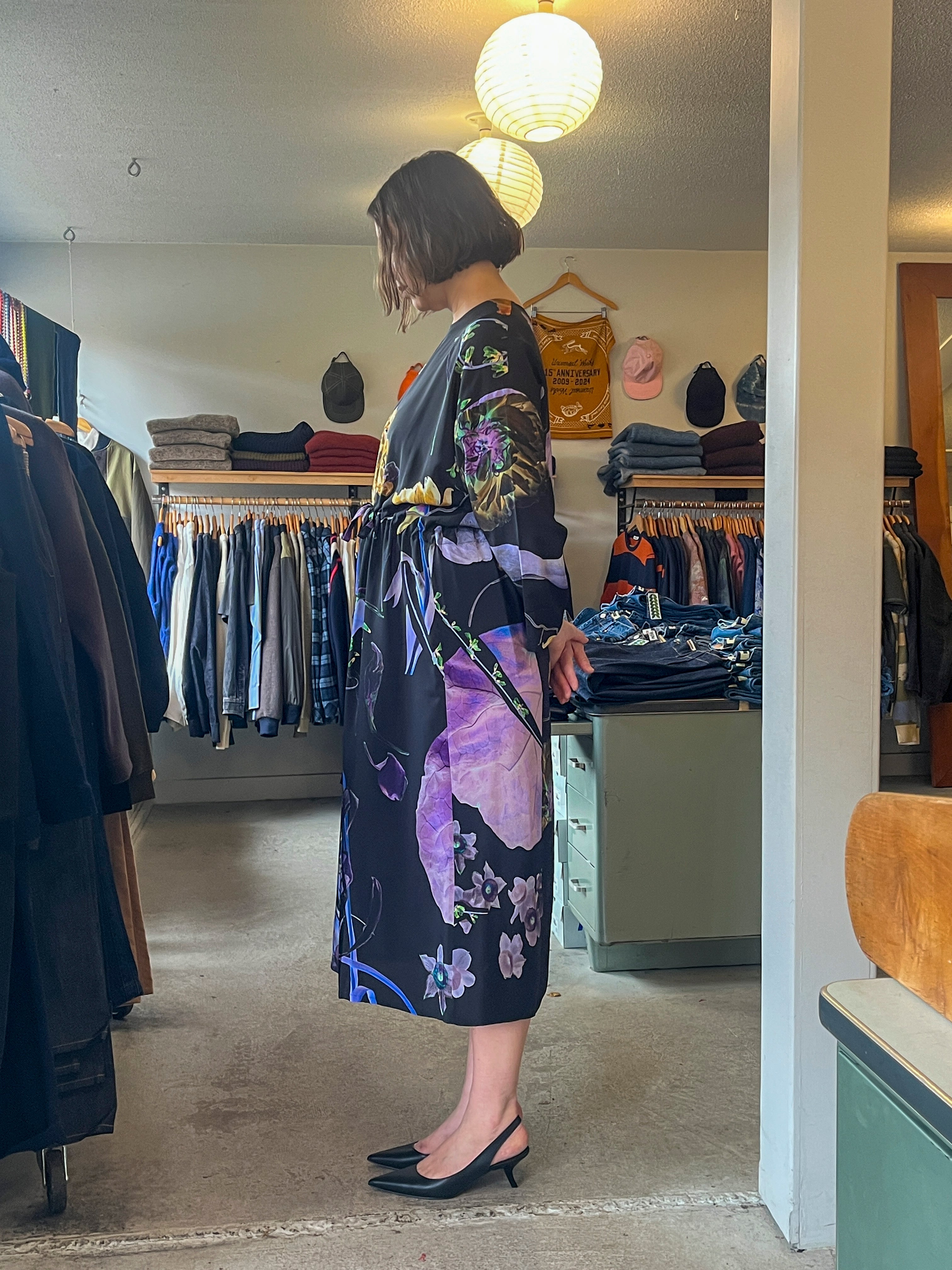 Anntian - Simple Dress - Print 07 - side